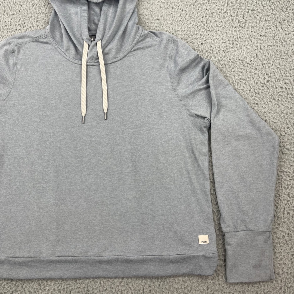 Vuori Halo Essential Hoodie Womens XL Heathered Gray Dream Knit Pullover VW226 - Picture 4 of 12